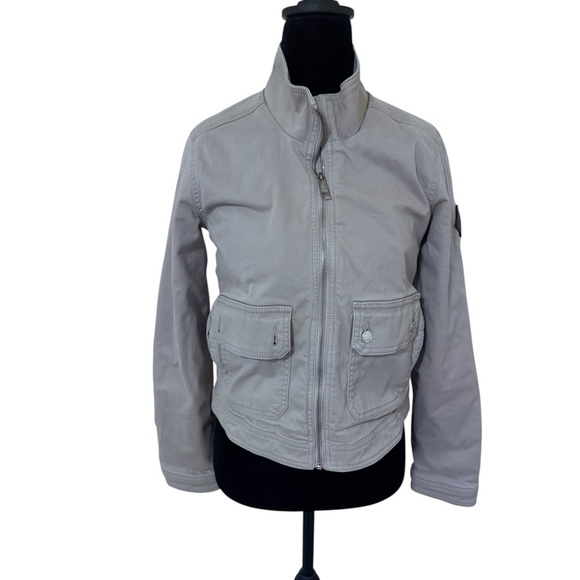 Hollister Kids Light Gray Jean Jacket - Picture 3 of 8